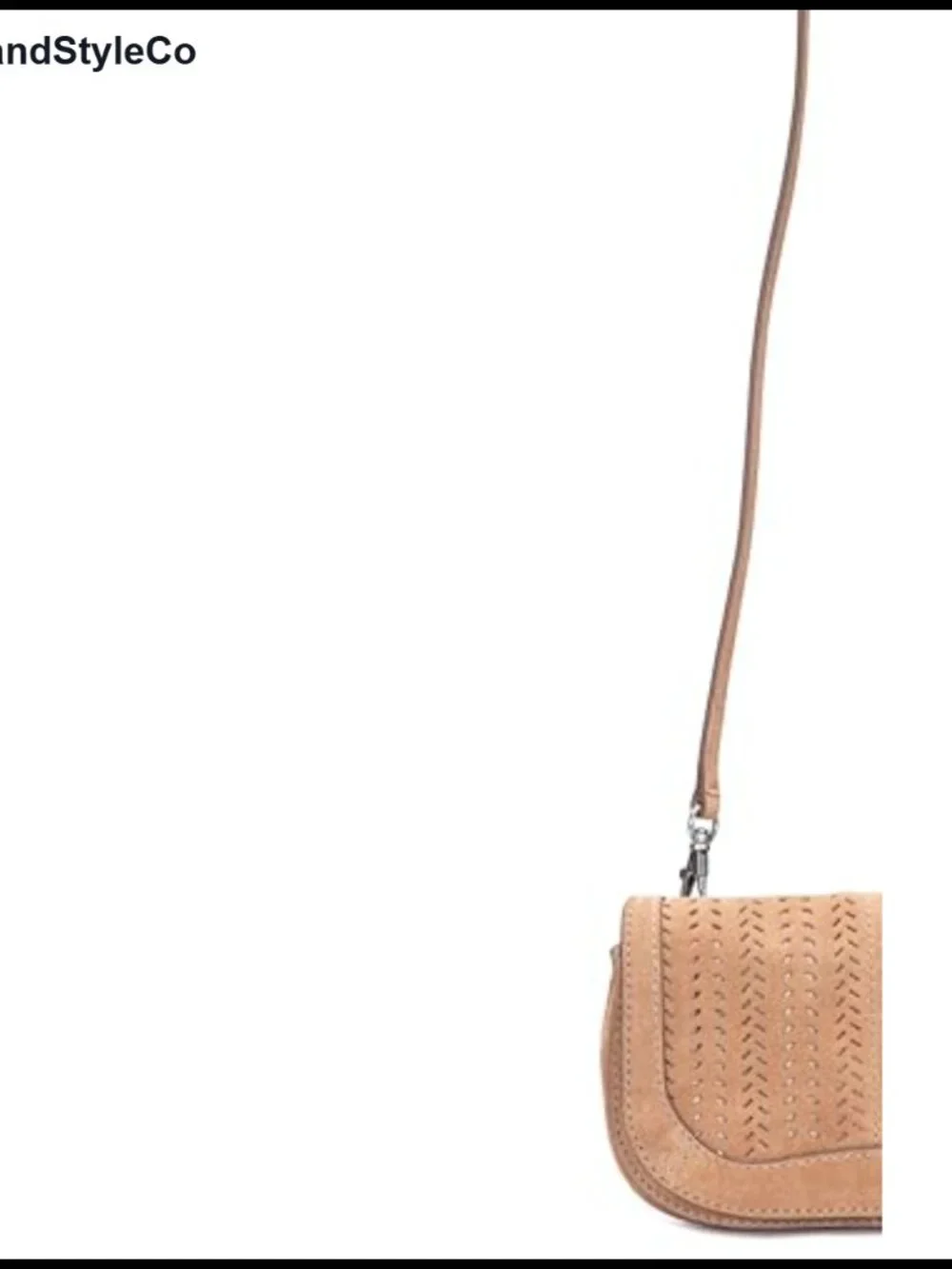 Suede Leather Wallet Crossbody Clutch Adjustable Strap